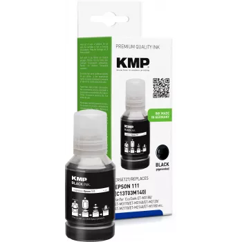 KMP 1649,1001 Ink Bottle compatible with Epson 111 (T03M140), Black