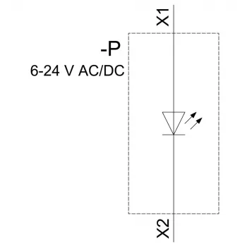 Modul LED Siemens SIRIUS ACT cu LED integrat, AC/DC 6-24V, galben (3SU14011BG301AA0)