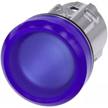 Lampă de semnalizare plată Siemens SIRIUS ACT, albastră, 22mm, 24V AC/DC 3SU1051-6AA50-0AA0