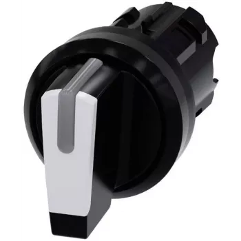 Siemens SIRIUS ACT Element frontal întrerupător selector, plastic, alb, 2 poziții, cu reținere, 22mm 3SU1002-2BP60-0AA0