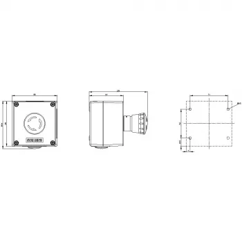 Siemens 3SU1851-0NB00-2AA2 Enclosure for 22 mm Round Command Devices