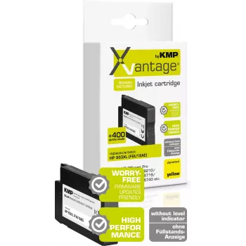 KMP XVantage Yellow Pigmented Ink Cartridge Compatible with HP 953XL (F6U18AE) 1748,4089