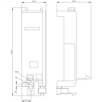 Adaptor de montaj contactor Siemens 3RV2927-7AA00 pentru întreruptoare automate SIRIUS 3RV2 S2/S3