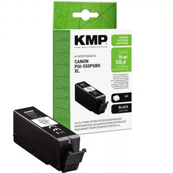 Cartuș de cerneală negru KMP compatibil cu Canon PGI-550 XL PGBK (1518,0001)