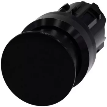 Element frontal buton ciupercă Siemens SIRIUS ACT 3SU1000-1AD10-0AA0, plastic, negru