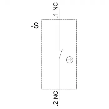 Modul de contact Siemens SIRIUS ACT 3SU1400-1AA10-1MA0, 1 NO + 1 NC, bornă cu șurub, 500 V AC/DC