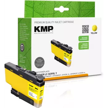 Cartuș de cerneală galben KMP compatibil cu Brother LC-3239XLY (1543,4009)