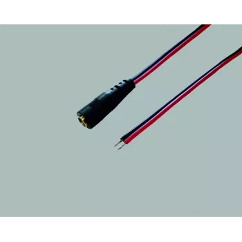 BKL Electronic 075159 Low-Voltage Connection Cable DC 5.5 x 2.1 mm to Open End 30 cm