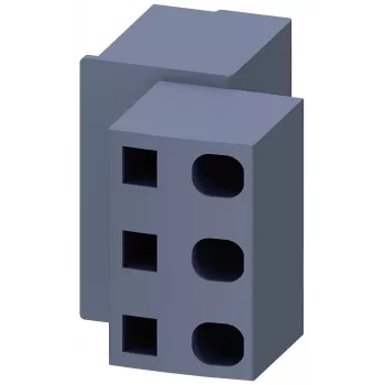 Bloc de borne de alimentare Siemens 3RV2917-5D pentru întrerupătoare SIRIUS 3RV2.2/3RV2.3, 6mm², bornă cu șurub, gri