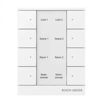 Element de comandă Busch-Jaeger free@home, alb alpin, 2 canale 2CKA006220A0886