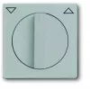 Placă de acoperire Busch-Jaeger BJ 1740-83 pentru întrerupător/buton jaluzea cu buton rotativ, future linear, aluminiu 2CKA001710A3661
