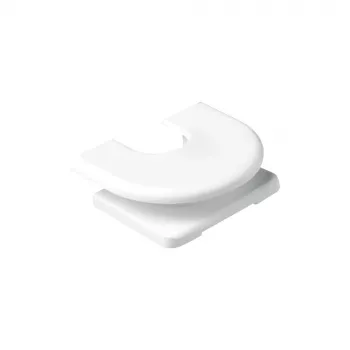 Capac de intrare cablu JUNG 11WW pentru cabluri și mini-canale, montaj aparent, alb alpin