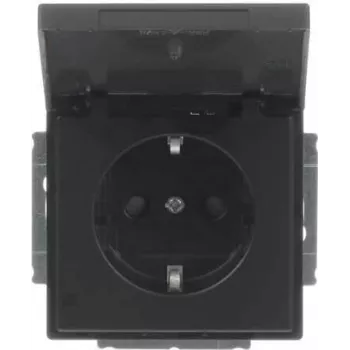 Modul priză SCHUKO Busch-Jaeger 20 EUKB-885, negru mat, 2CKA002018A1523