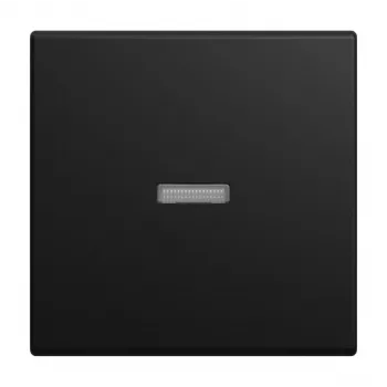 Clapă Busch-Jaeger Busch-balance cu capac mic transparent, negru mat 2CKA001731A4035