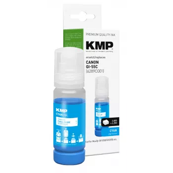 KMP Refill Ink Cyan 70 ml for Canon GI-55C (6289C001) 1587,5003