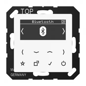 Radio inteligent JUNG DAB A BT WW DAB+ cu Bluetooth, seria AS/A, alb alpin