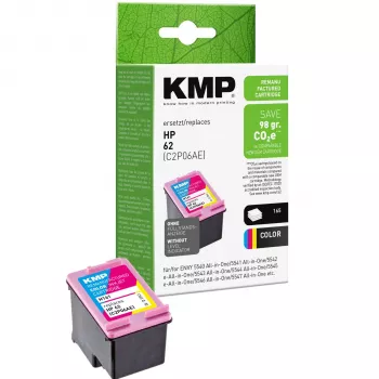 Cartuș de cerneală KMP H161 tri-colour (cyan, magenta, galben) pentru HP 62 – 4,5 ml 1741.4830