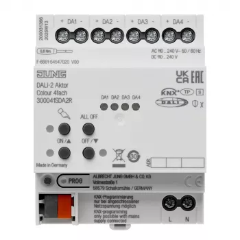 Actor KNX DALI-2 JUNG culoare 4 canale, șină DIN, 4 TE, Secure (300041SDA2R)