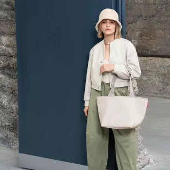 Geantă de cumpărături Reisenthel Shopper M Teddy Sand, 15 L ZS1042