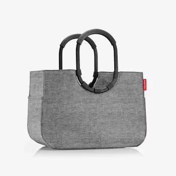 Coș de cumpărături reisenthel loopshopper L, Twist Silver, 25 L, cadru de aluminiu, poliester OR7052