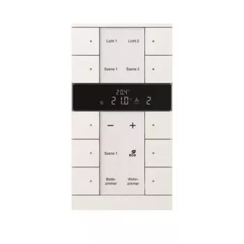 Dispozitiv HVAC Busch-Jaeger cu 10 funcții, BE, studio/alb SBR/U10.0.11-884 (2CKA006330A0051)