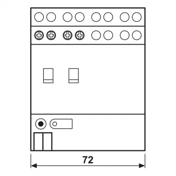 Actor de comutare KNX Jung, 2 canale, 16 A, 230 V AC, șină DIN, 2 TE 2302.16REGHM