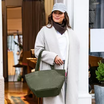 Geantă de cumpărături reisenthel Shopper M cord dark matcha ZS5057 - capacitate 15 litri