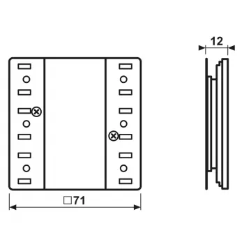 Modul emițător wireless de perete JUNG eNet cu 1 canal FMLS5001M