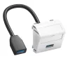 Suport multimedia OBO Bettermann MTS-U3A F RW1, 45x45 mm, alb pur (6104934)