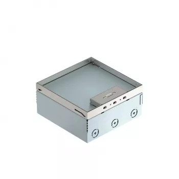 Cutie de pardoseală OBO Bettermann UDHOME4 2V, goală, oțel inoxidabil, 2 module 7427232