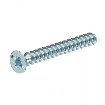 Șurub de aparat OBO Bettermann 2003271 M4 x 10 mm Pozidriv PZ1, cap plat, oțel zincat, 50 bucăți