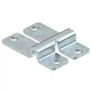 Element de fixare pe perete și podea OBO WB GR FT pentru jgheaburi de cablu din plasă, cu șurub/nit, oțel galvanizat la cald 6017160