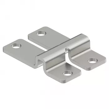 Element de fixare pe perete și podea OBO BETTERMANN WB pentru jgheaburi de cablu din plasă, montaj cu nit/șurub, 47x32x9 mm, oțel galvanizat electrolitic (6017164)