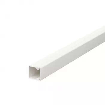 OBO BETTERMANN WDK15015RW Cable Duct 15x15x2000mm PVC Pure White with Bottom Perforation 6191002