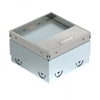Cutie de podea OBO Bettermann UDHOME2 140x140x110 oțel inoxidabil/neagră 7368353