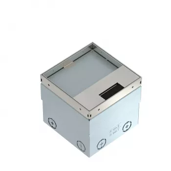Cutie de podea OBO Bettermann UDHOME2 140x140x110 oțel inoxidabil/neagră 7368353