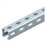 Șină cu profil C OBO Bettermann MS4141PP03 cu perforații laterale, 41x41 mm, 3000 mm, oțel pregalvanizat 1122500