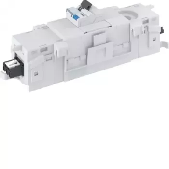 Tablou de distribuție mini Hager GKEV03SET12 pentru canal parapet OT80, 1 rând, 12 module, cu 1x ADA516D RCBO 16A 30mA tip A