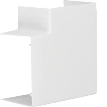 Hager LFF6009059016 Flat Angle 90° for 90x60 mm Trunking, White RAL 9010