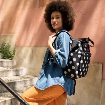Rucsac reisenthel allrounder R poliester negru/alb 12 L (JR7073)