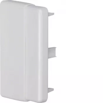 Hager LFF6009067035 End Piece for LF/LFH 40/60x90 mm Cable Duct, Light Grey