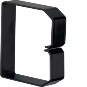 Hager B800803 Black PVC Cable Trunking 80x80mm 2m