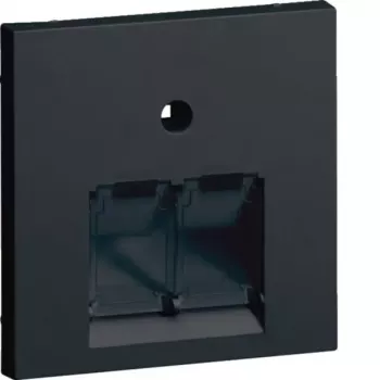 Placă centrală Hager GZUAE2A9011 UAE 2 module negru grafit - placă centrală - negru