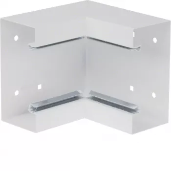 HAGER BRS651304 vws Inner Corner from Base Profile 68x130mm Sheet Steel Traffic White RAL 9016 BRS6513049016