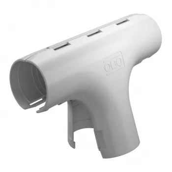 Conector în T OBO Bettermann Quick-Pipe 3000 TMS M32 gri deschis (2153845)