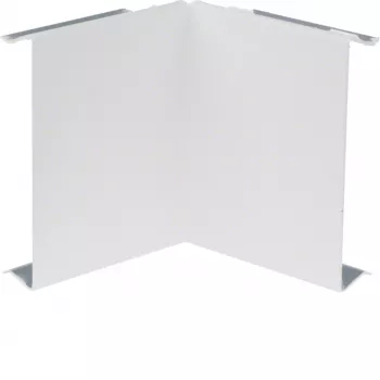 HAGER BRS0802I9016 Inner Corner Cover, Sheet Steel, Traffic White RAL 9016, for 80x20 mm BR Trunking