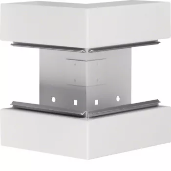 Colț exterior HAGER BRS6517039016 pentru canal BRS 170x68mm, alb pur