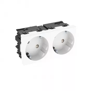 Priză OBO BETTERMANN STD-D3SC RW2 33° cu 2 posturi Schuko Connect 45 6120483