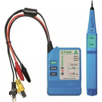 Set tester de cabluri de rețea Kurth IT EasyTest și Probe (albastru) 0.49563