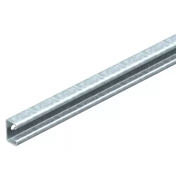 Șină de montaj cu profil C OBO Bettermann seria MS 40x22 mm, oțel pregalvanizat, lungime 4920 mm, cu fante 6007244